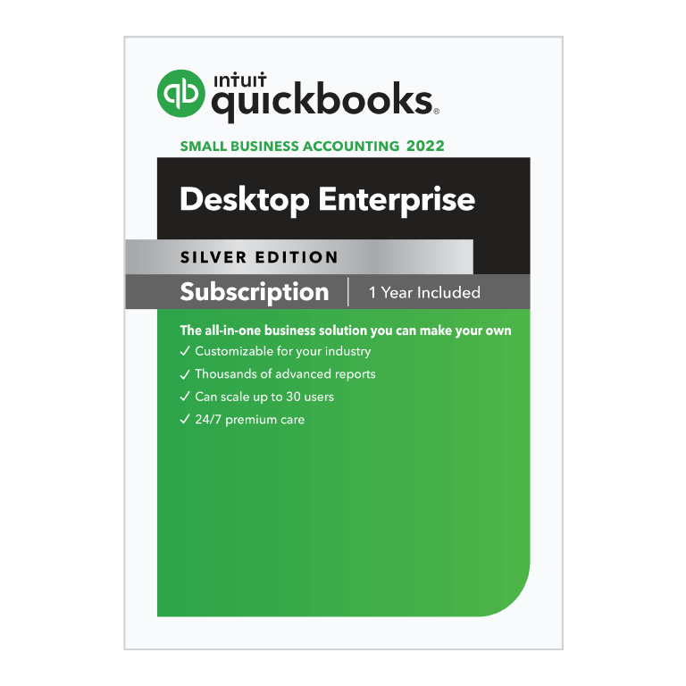 Intuit QuickBooks Desktop Enterprise 2022 – Silver – Accounting America Inc
