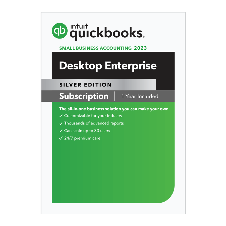 Intuit QuickBooks Desktop Enterprise 2023 Silver Accounting America Inc