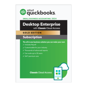 Intuit QuickBooks Desktop Enterprise 2024 - Gold with Classic Cloud Access