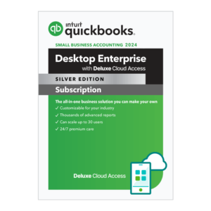 Intuit QuickBooks Desktop Enterprise 2024 - Silver with Deluxe Cloud Access